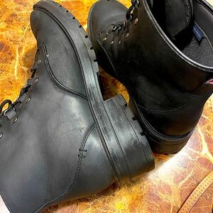 Cole Haan leather combat boots